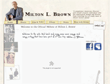 Tablet Screenshot of miltonlbrown.com